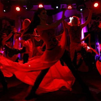 Dance show as part of corporate entertainment in the Carpathians
