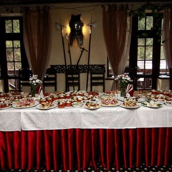 Served table for banquet