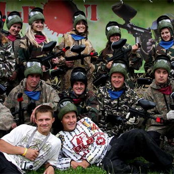 The team game of paintball