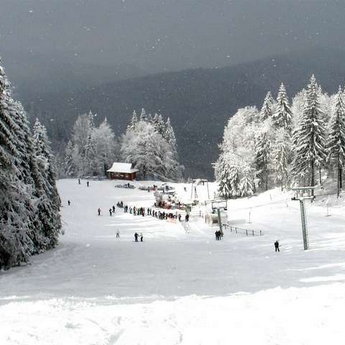 Ski resort in the Carpathians Slavs'ke - Volosyanka