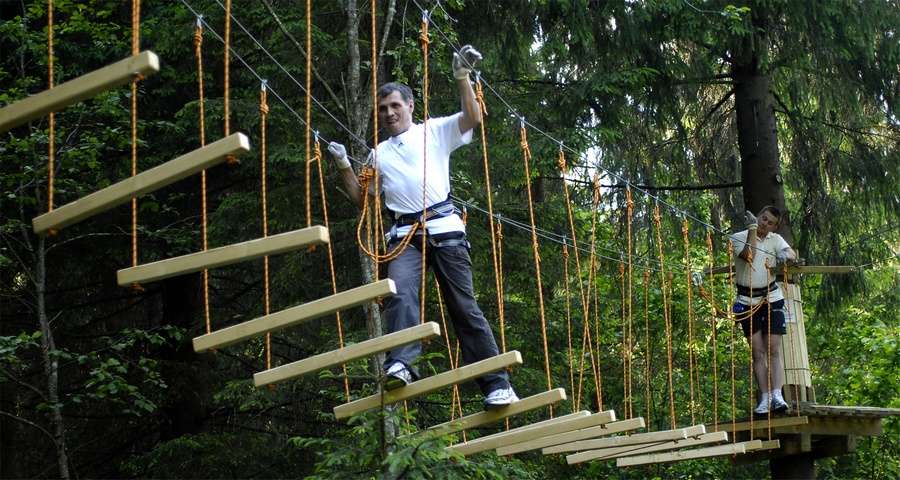 The largest rope park in the Carpathians